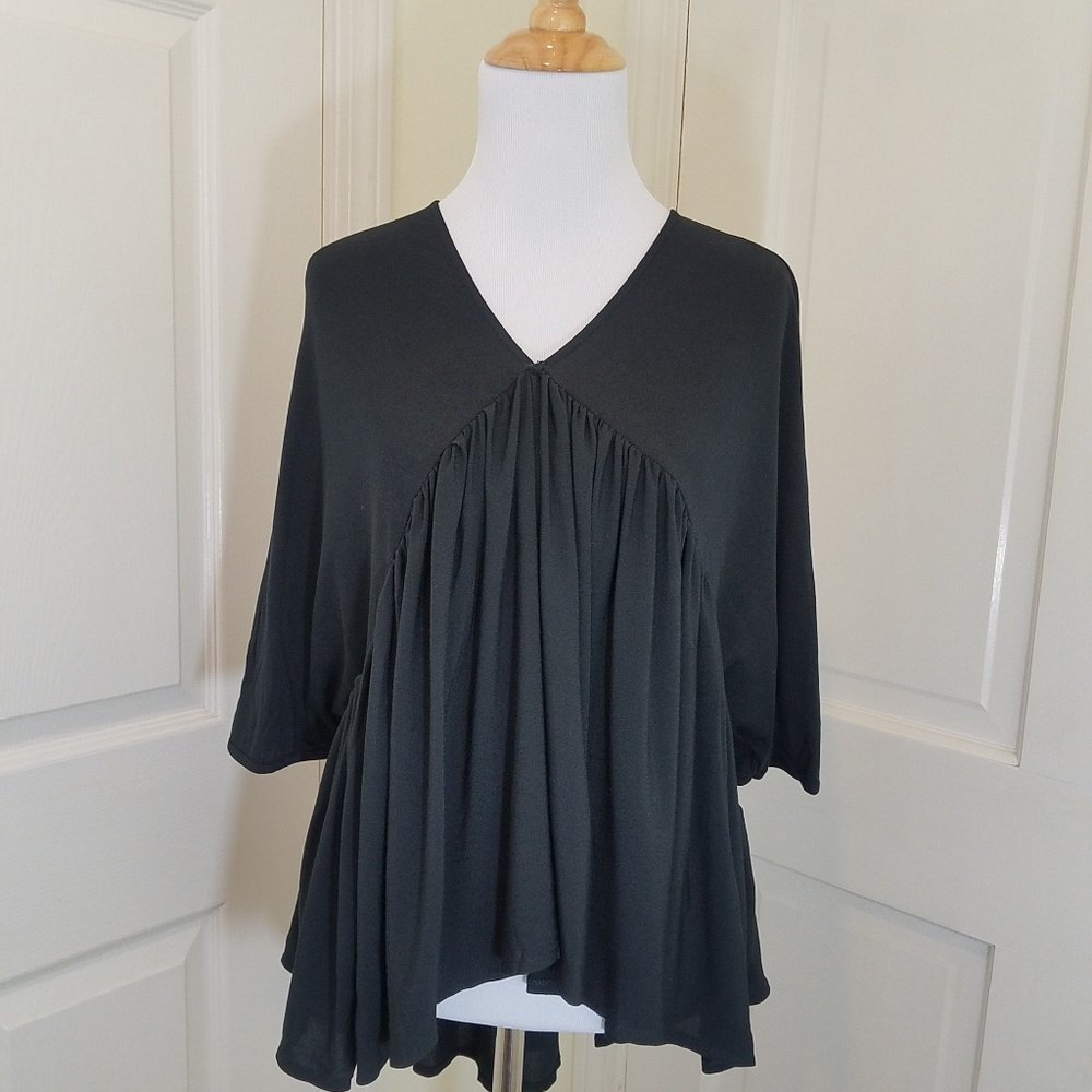 ZARA HI LOW BOHO CHIC BLOUSE NWT